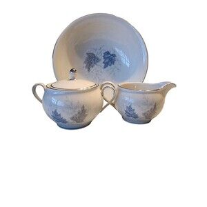 Forest Bavaria Germany Windwood Wheat China, Bowl, Cream And Sugar